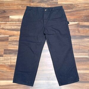 Carhartt navy blue work pants with side pockets size 42 x 30 NWOT